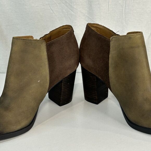 Sperry Top Sider brown leather suede bootie size 8 M Ankle Boot Side Zip - Picture 3 of 8